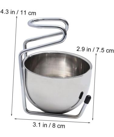Angoily Men's Care Set - Stainless Steel Shaving Stand & Accessories | International Shipping Available - Buy Online on GoSupps.com