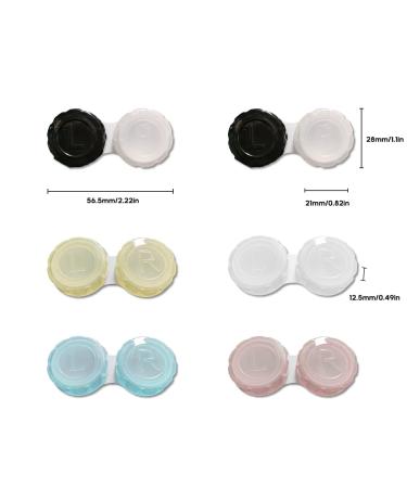 6PCS Contact Lens Case Set - Protective & Portable Cover for Travel - Perfect for Lenses & Glasses - Buy Online on GoSupps.com