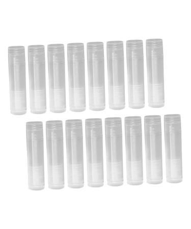 VINTORKY 100pcs Empty Lipstick Tube Lip Gloss Holders Tubes Bulk Toiletry Travel Containers Clear Lipstick Pp