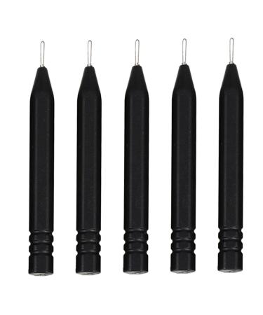 Beaupretty 5pcs Abs Steel Material Hearing Aids Cleaning Tool Earmold Cleaner Earwax Removal Kit Easy to Use for Ear Cleaning Black 4.5X0.5X0.5CM