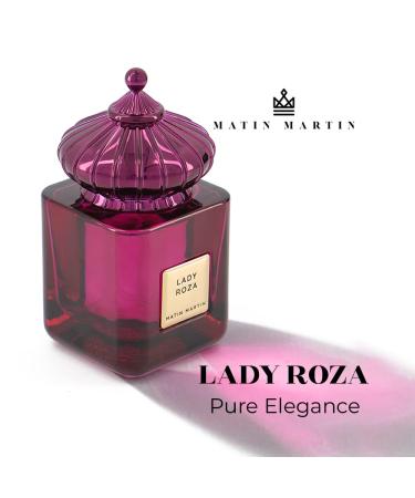 Lady Roza - Arabian Perfume for Women - Floral Womens Perfume with Rose Cedar and Cashmeran Notes - Long-Lasting Travel Perfume - 3.4 oz - Buy Online on GoSupps.com