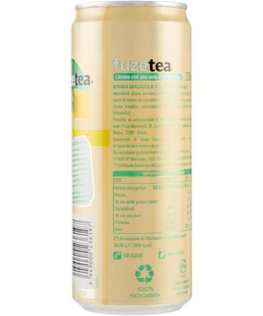  Italian Gourmet E.R. Fuze Tea Pack of 48 disposable 330ml boxes of lemon iced tea with a hint of lemongrass refreshing alcohol-free drinks 330ml disposable box + Italian Gourmet Polpa di Pomodoro 400g - Buy Online on GoSupps.com