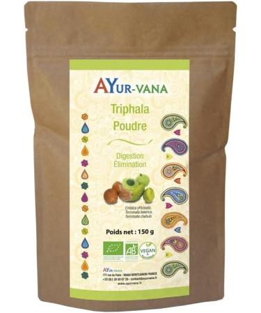 Triphala 150 g of organic powder - Intestinal Transit - AYur-vana - Buy Online on GoSupps.com