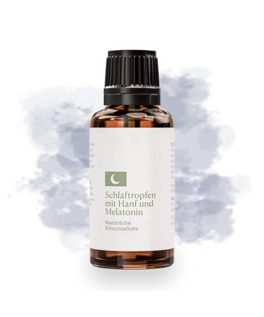Sleep drops with melatonin and hemp seed extract |100% natural drops in pharmacy quality |Shortening of the sleep time |Jetlag relief |30ml - Buy Online on GoSupps.com