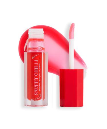 I Heart Revolution Sweet Chilli Lip Plumping Oil Glossy Effect Contains Vitamin E Red 4ml