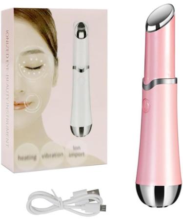 Rechargeable Electric Eye Massager Wand - Heated Facial Treatment for Dark Circles Puffiness & Eye Bags (Pink) - Shop Internationally - Buy Online on GoSupps.com