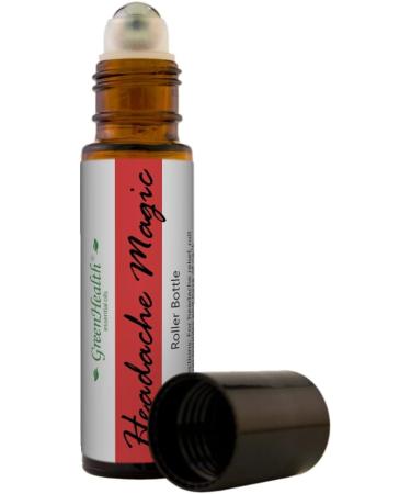 GreenHealth- Pre-Diluted Essential Oil Roll-On - Headache Magic 10 ml Roll On - Ready-to-Use - Buy Online on GoSupps.com