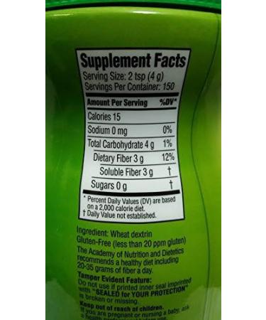 Benefiber 100% Natural Fiber Supplement - 150 Servings, 600g (21.2 Oz) - Sugar Free - Buy Online on GoSupps.com