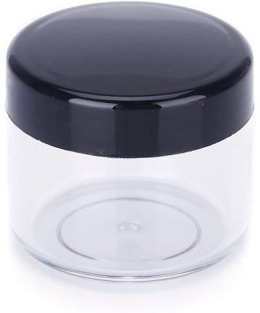 FSSTUD 10 Pack 20ML Empty Plastic Nail Art Jars - Cosmetic Cream Containers with Black Screw Caps | International Shipping - Buy Online on GoSupps.com