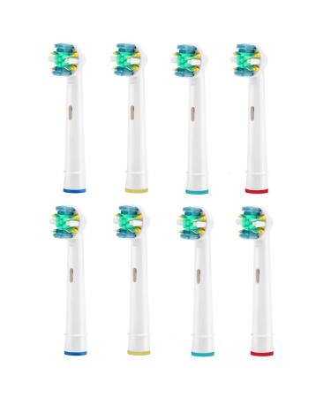Etrhtec Toothbrush Replacement Heads Refill for Oral-B Electric Toothbrush Pro 1000 Pro 3000 Pro 5000 Pro 7000 Vitality Floss Action 8 Count with Covers