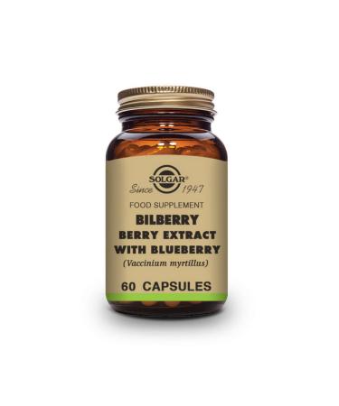 Solgar Bilberry Berry Extract 60 Vegetable Capsules