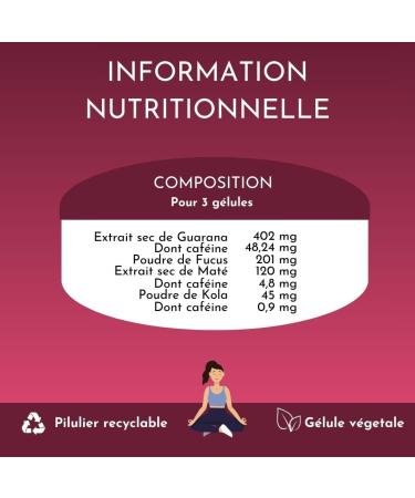 Relance Nutrition Powerful Fat Burner for Weight Loss and Flat Stomach - Guarana Fucus Kola Mate - 90 Capsules 1 Month Vegan. - Buy Online on GoSupps.com