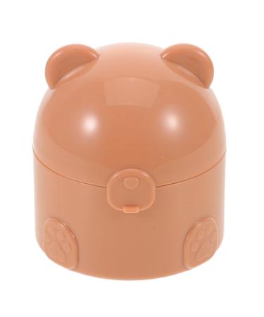 Yardwe Bo te Poudre Corps D Ourson Applicateur Ultra-Doux tui Portable Herm tique 50 G Contenants pour Poudre de Voyage pour B b et Sorties en Plein Air