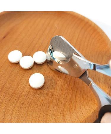 Scissors-Shaped Pill Cutter | Sharp Blade Pill Splitter for Vitamins & Tablets | Accurate Division for Small & Large Pills - Buy Online on GoSupps.com