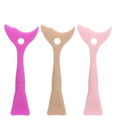 Mascara Guard Applicator 3pcs Silicone Eye Makeup Aids Eyeshadow Mask Brush Mascara Guard Aid Reusable Stencils Multifunctional Mascara Guard Eye Make Up Aid Tools