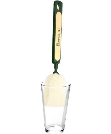 Bottle Brush Sponge | Long Handle Sponge Bottle Brush | Washing Scrubber Cleaner Kitchen Supplies for Baby Bottles Water Bottles Milk Cup Pot Pearl White - Buy Online on GoSupps.com
