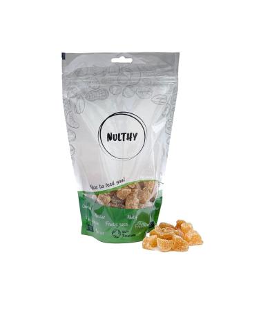 NULTHY - Gingembre Glac Bio - Fruits Secs - Gingembre Cristallis BIO - Agriculture Biologique - Sans Gluten - Vegan - 1 Kg