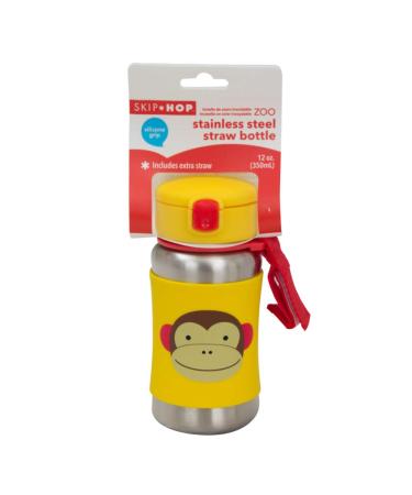 Skip Hop Stainless Steel Sippy Cup with Straw - Monkey Design - Buy Online on GoSupps.com