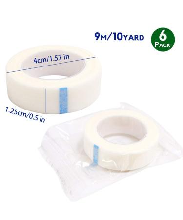 6 Rolls Micropore Eyelash Tape - Perfect for Eyelash Extension Isolation & Application Tools - Buy Online on GoSupps.com