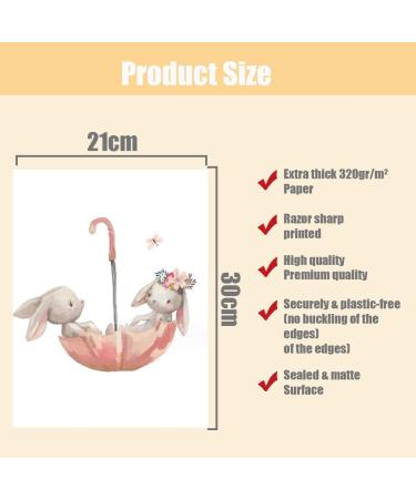 Zamety Set of 3 Baby Room Animal Posters - Nursery Decoration for Boys | Children's Room Wall Art - Kids Poster Print for Baby Room Decor - Buy Online on GoSupps.com