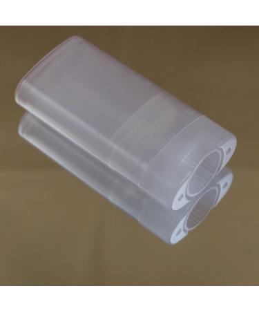 Goege 15 ML Clear Oval Deodorant Containers Lip Balm Tubes - BPA Free (10 Pcs) - Buy Online on GoSupps.com