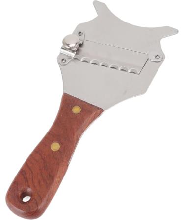 Premium Adjustable Stainless Steel Truffle Plane - Wooden Handle Cheese Disc & Chocolate Razor - Kitchen Hand Tool - Buy Online on GoSupps.com