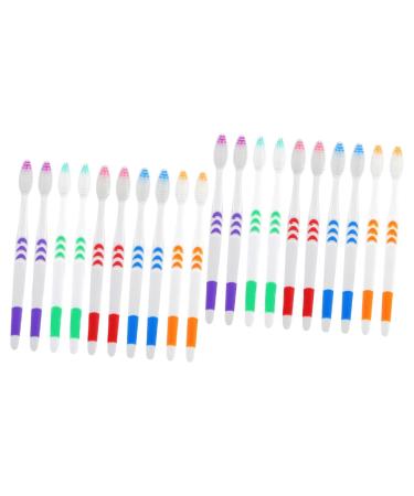 Gleavi 60 pc disposal toothbrush friendly toothbrush travel toothbrush with soft bristles individually packaged toothbrushes toothbrush charcoal bad coal mouthpiece wandering paragraph 1 piece (1 Pack) different colors x 2 pieces