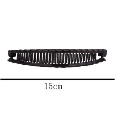 Lurrose 9 pcs Banana Clip Thick Hair Banana Ponytail Holder Clincher Comb for Women Headdress Hair Accessories (White Black Coffee) - Buy Online on GoSupps.com