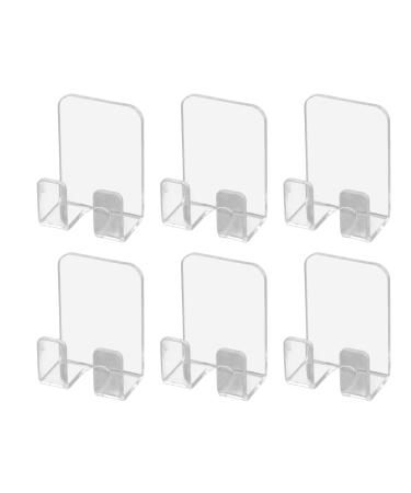 Taniqiaca 8-part razor holder for the shower robust self-adhesive hooks multifunctional wall adhesive hooks made of stainless steel 304 for fabric hat cooking tools without nails