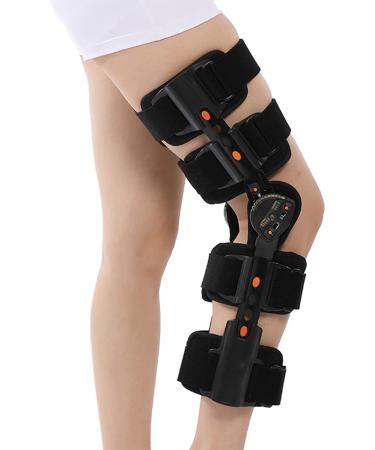 Knee Brace Adjustable Post Hinged Knee Brace ROM Knee Immobilizer Brace Leg Braces Orthopedic Patella Knee Brace Knee Immobilizer Brace Support Orthosis Immobilization After Surgery For Left Leg And