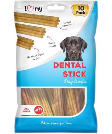 I Love My - Dental Sticks - Dog Treats - 200 Sticks - Daily Dental Chews - Pack 20 x 200g - Buy Online on GoSupps.com