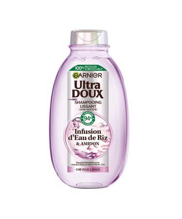 Garnier Ultra Doux - Smoothing Shampoo Softness & Shine with Rice Water Infusion - Unruly and Unruly Hair - 2