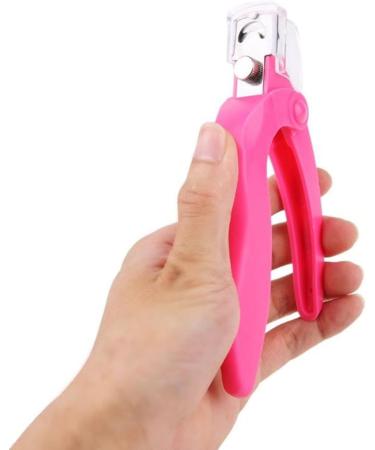 Acrylic Nail Cutter U Shaped False Nail Tip Cutter Stainless Steel Trimmer Scissors Rosy - Buy Online on GoSupps.com