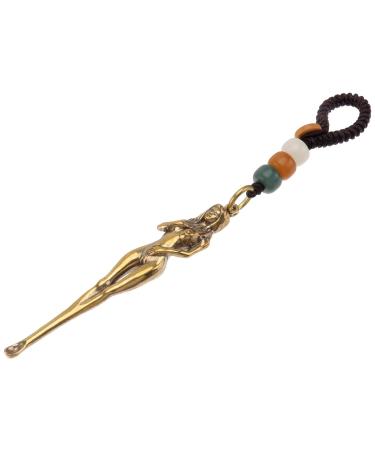 1pc for Cleansing Remover Gift Tool Key Keychain Earpick Ear Three- Cleaner Favor Dimensional Body Crystal with Purse Vintage Decorative Modeling Ornament Decorations Nude Hanging
