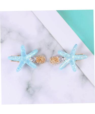 LALAFINA Bridal Barrettes Crystal Clipspearl Decoration Pearl Woman Small Fringe Blue Hairclips Mint Acrylic Lady Clip Clipsdiamond Party Headpieces - Buy Online on GoSupps.com