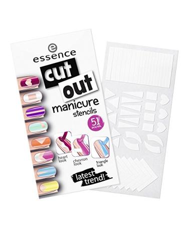 essence - nail design - cut out manicure stencils 01 - dare to be bare