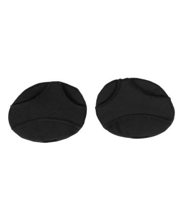 NOLITOY 1 Pair 2 Forefoot Pad Bunion Toe Feet Forefoot Half Yard Pads Heels Shoe Inserts Non Shoe Pads for Bottom of Shoes of Foot Pad Forefoot Shoe Pads Shoe Heel Pad Black L