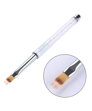 1PC UV Gel Nail Brush with Rhinestone Handle - Nylon Ombre Art Painting Pen for Pro Nail Design & Gradient Color - Buy Online on GoSupps.com