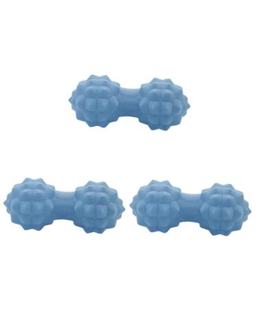 Healvian 3st massage device trigger manual massage devices yoga ball muscle relaxation delivers massage roller silicone-massage-lacrosse yoga balls peanut fitness full body 15 6cmx3pcs bluex3stk