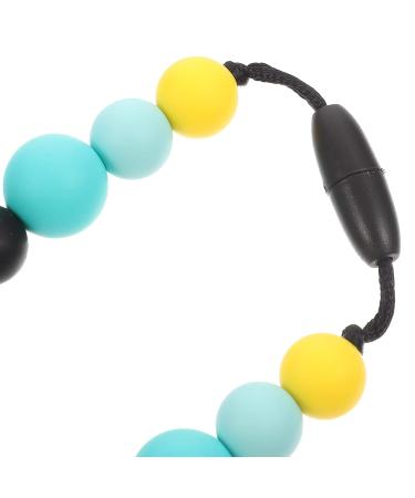 Healvian Beaded Sensory Chew Necklace & Teether for Toddlers - Silicone Teething Toy for Infant Boys & Girls - Buy Online on GoSupps.com