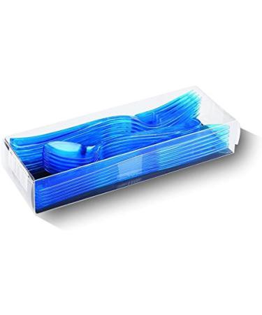 18 Piece Turquoise Blue Plastic Cutlery Pack (6 Forks 6 Knives 6 Dessert Spoons) - Buy Online on GoSupps.com