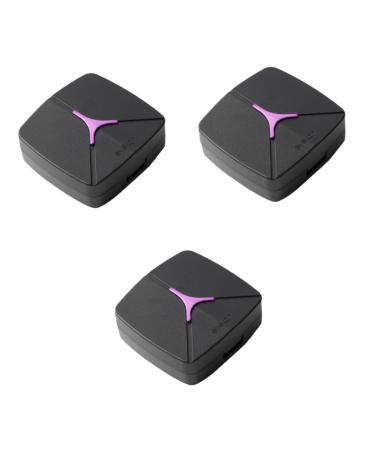 Healeved 3 sets of travel cases contact mini-container case contact lens container lentil holder holder for lentil container colored contact lenses storage box glasses frame travel