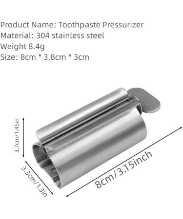 NestNook Toothpaste Squeezer - Stainless Steel Tube Squeezer Metal Tube Wringer Toothpaste seat Holder Stand (Silver 1pc) - Buy Online on GoSupps.com