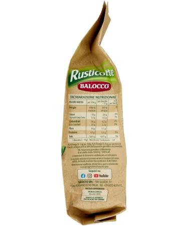  Balocco Balocco Rusticotte Biscotti Integrali ai 5 Cereali Whole Grain with 5 Cereals with Chia Seed Flax Seed and Sunflower Seed 100% Italian Cookies 700g - Buy Online on GoSupps.com