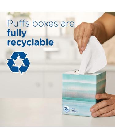 Puffs Ultra Soft Non-Lotion Tissues, 10 Cubes, 56 Tissues per Box - Pack of 10 - Buy Online on GoSupps.com