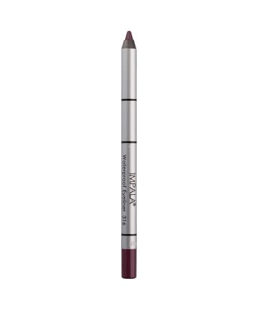 IMPALA | Creamy Waterproof Purple Eyeliner Pencil 316 | Defined Contour or Smokey Effect | Dense and Creamy Texture Easy to Apply | Bright Long-Lasting and Water-Resistant Color 316 Purple