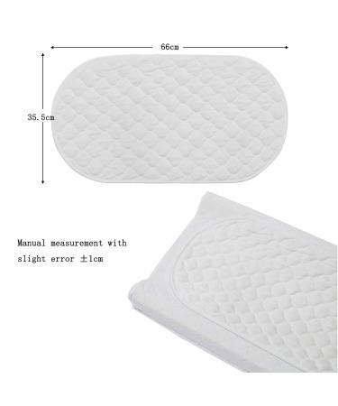 Buy Soonhua 3x Wrap Documents - Quilted Super Soft Bamboo Cotton Changing Pad | Waterproof Washable & Reusable | Ideal for Home Travel & Outdoors - Oval White - Buy Online on GoSupps.com