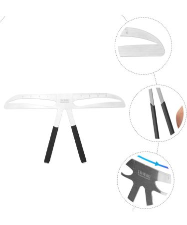 Hemoton Portable Eyebrows Ruler Eyebrow Metal Ruler Eyebrow Tattooing Ruler Balance Stainless Steel - Buy Online on GoSupps.com