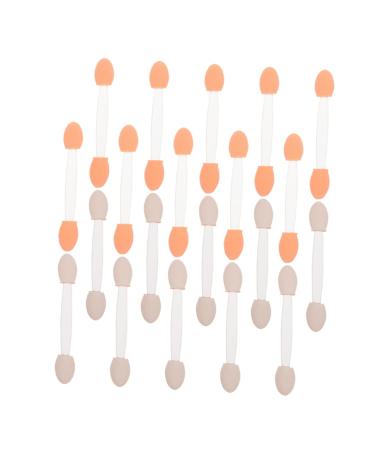 SOESFOUFU 50pcs Two-color Eyeshadow Brush Professional Eyeshadow Accessories Concealer Latex Head White