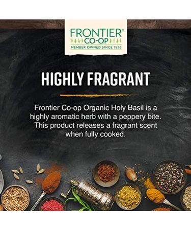 Frontier Co-op Organic Holy Basil (Tulsi) Herb 8oz - Premium Quality - Buy Online on GoSupps.com